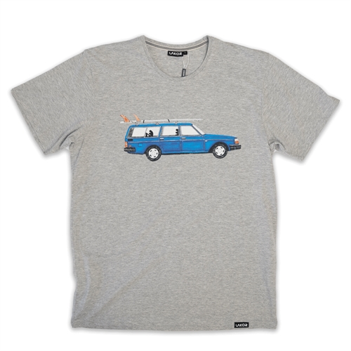 Lakor Getaway Car T-Shirt - Light Grey Melange